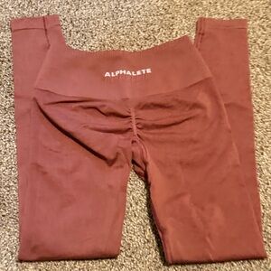 Alphalete Amplify - High-Rise Seamless Leggings - Brick